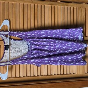 Faded Glory Brand Women's Purple & White Flowy Yank